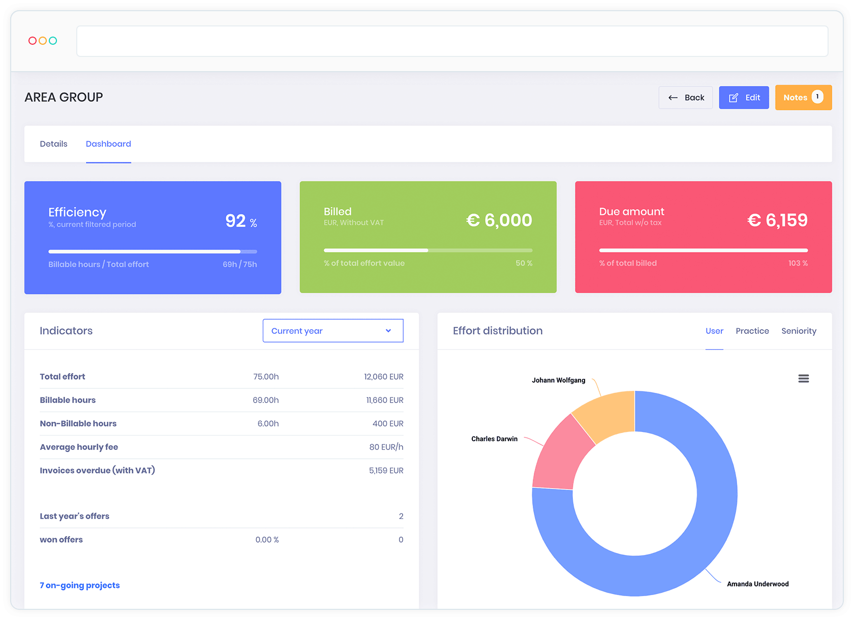 Reporting for lawyers - Customer project - KeyVision PRO, software for lawyers and law firms